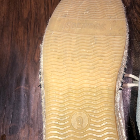 SOLUDOS black and cream espadrilles size 9 - Picture 5 of 5
